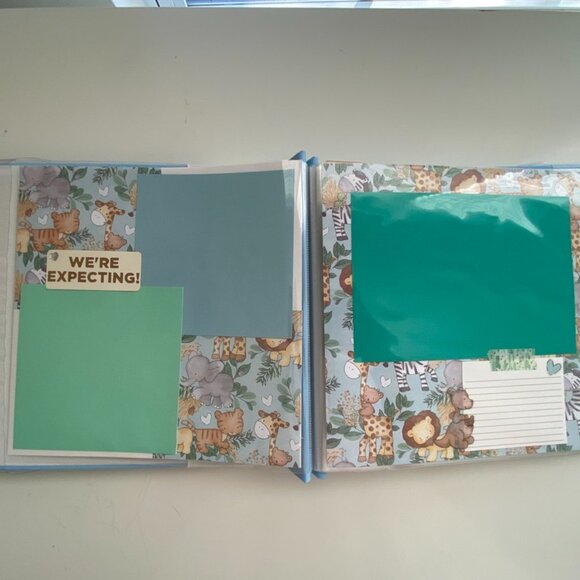 8x8 Baby Boy Premade Scrapbook, Baby Shower Gift, Christmas Gift for New Mom - Picture 5 of 15